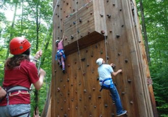 Climbing tower.