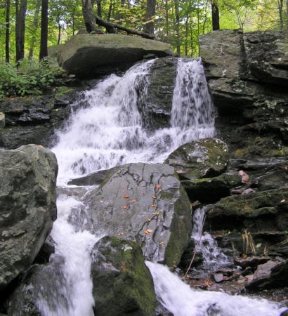 A natural waterfall.