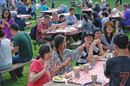 Chicken BBQ event.