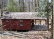 Brookside cabin.