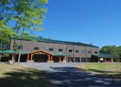 A large building with many comfortable rooms for meetings.