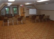 Evergreen Lodge meeting room.