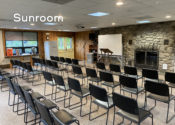 Founders Lodge Sunroom meeting room.