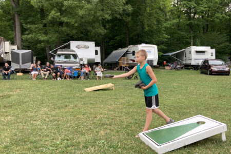 campground community yard games.